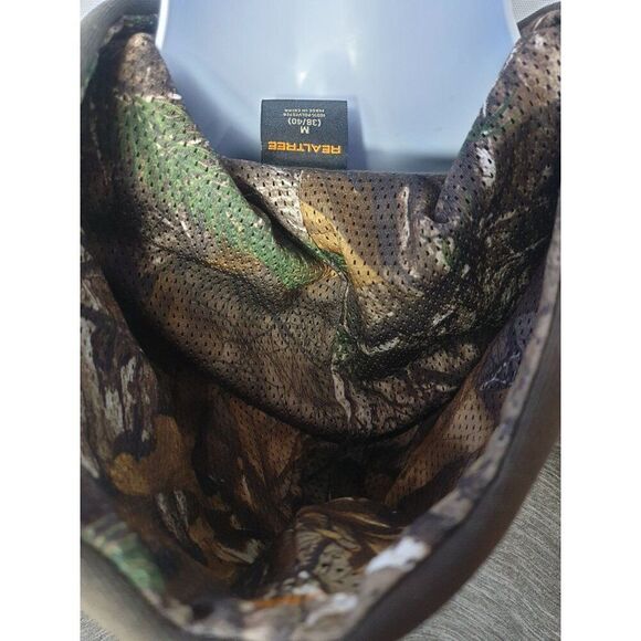 Realtree Mens Camo Hoodie M Brown Gray Pullover Logo Hunting Outdoors Nature - Picture 6 of 6